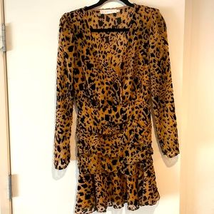 Astr the label cheetah print dress